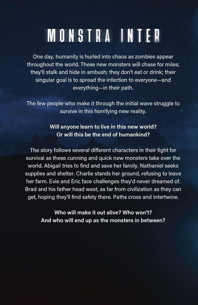 Back cover image of Monstra Inter with the book description