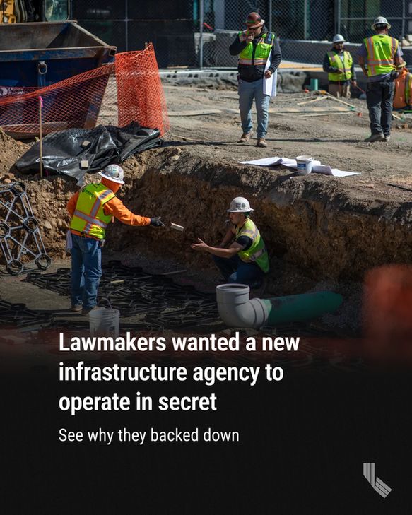 Construction teams work at the Quito Village Development Project in Saratoga on April 13, 2023. Photo by Martin do Nascimento, CalMatters

Hed: Lawmakers wanted a new infrastructure agency to operate in secret. Why they backed down
