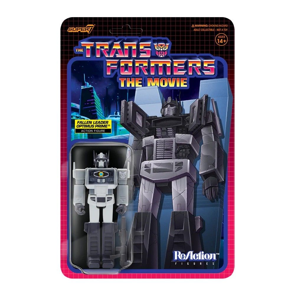 Super7 ReAction Transformers the Movie Fallen Leader Optimus Prime toy

He's just. Dead.