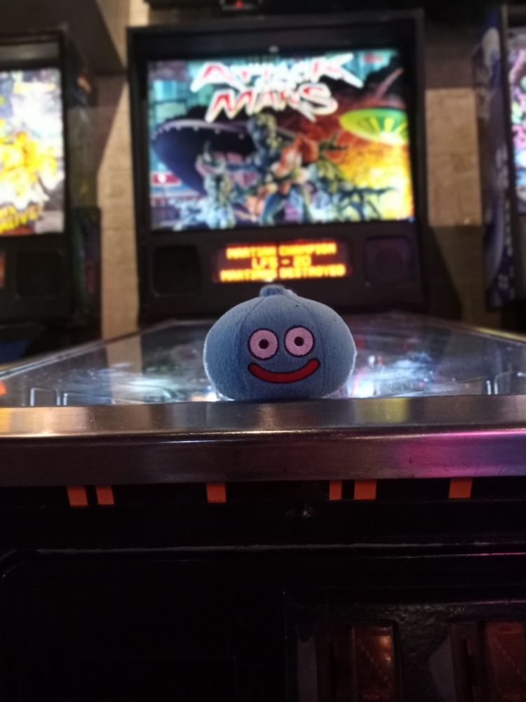 And on one of our favorite hobbies, pinball!

This is an Attack from Mars table.