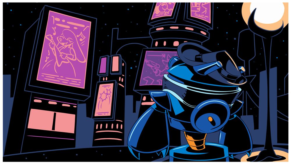 Edyline out in the city at night