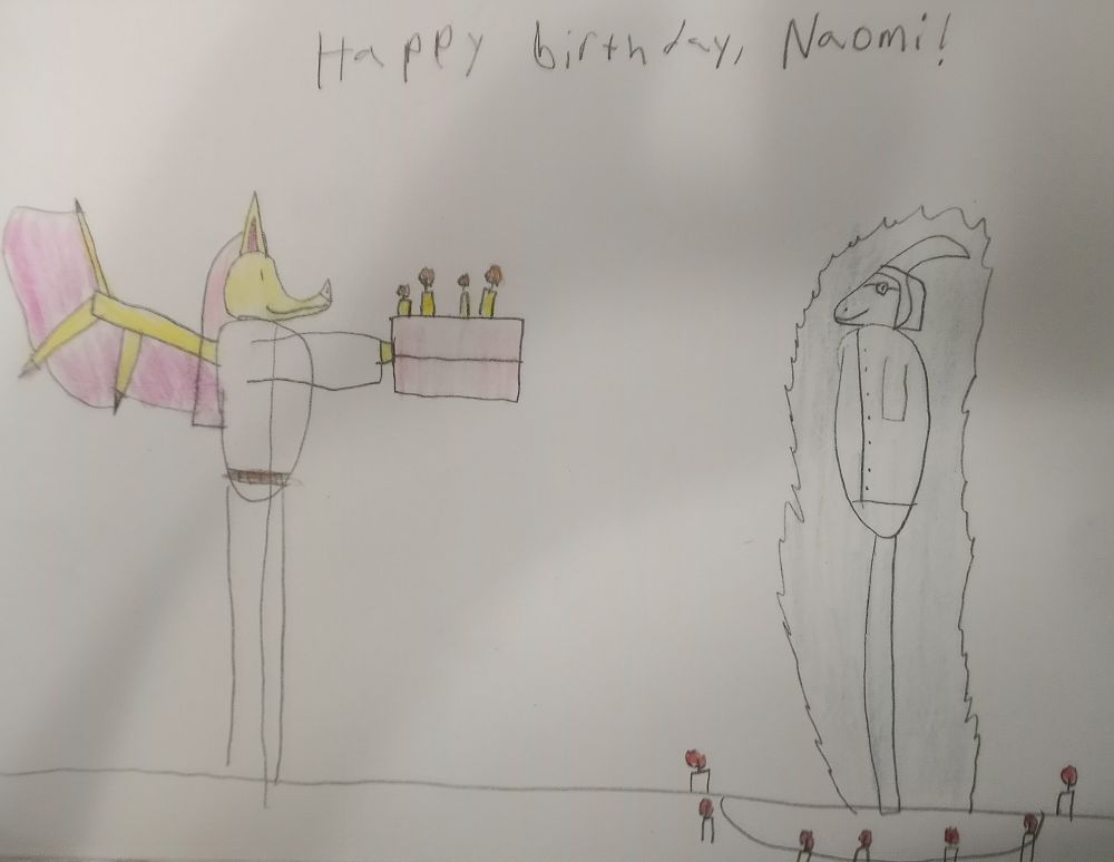 Birthday art for Naomi