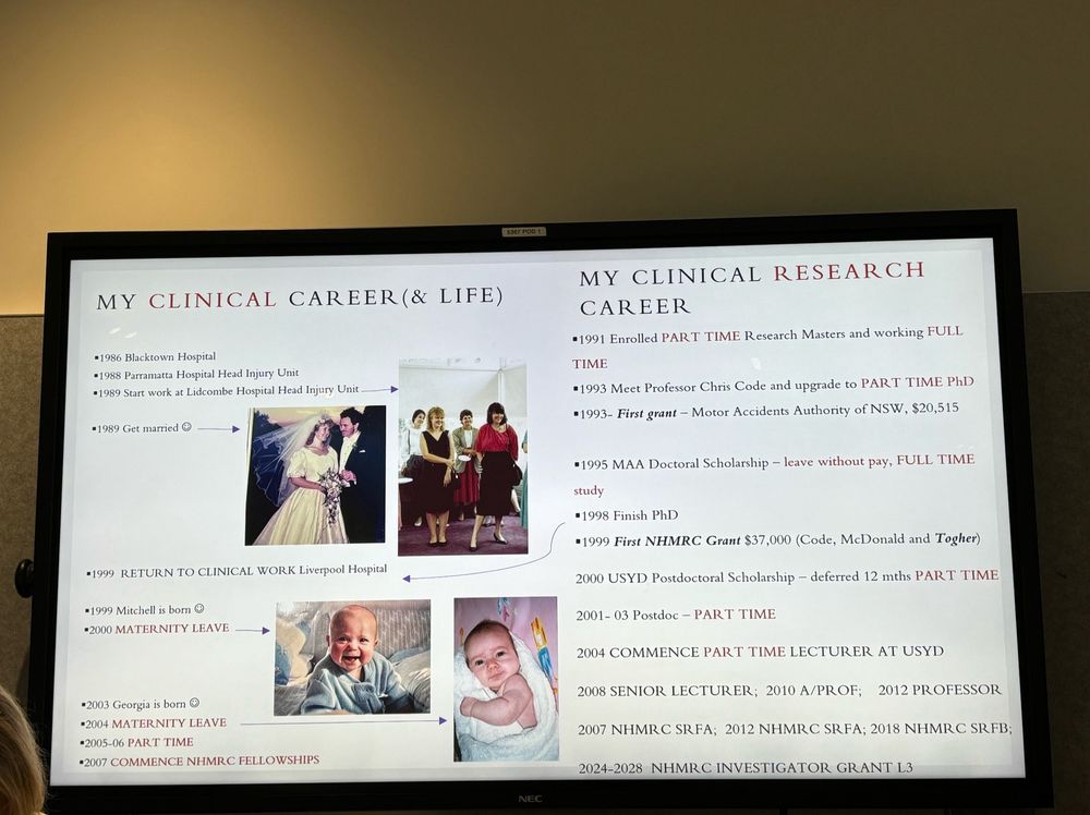 Leanne’s clinical and research career (& life) & the twists & turns over the years!