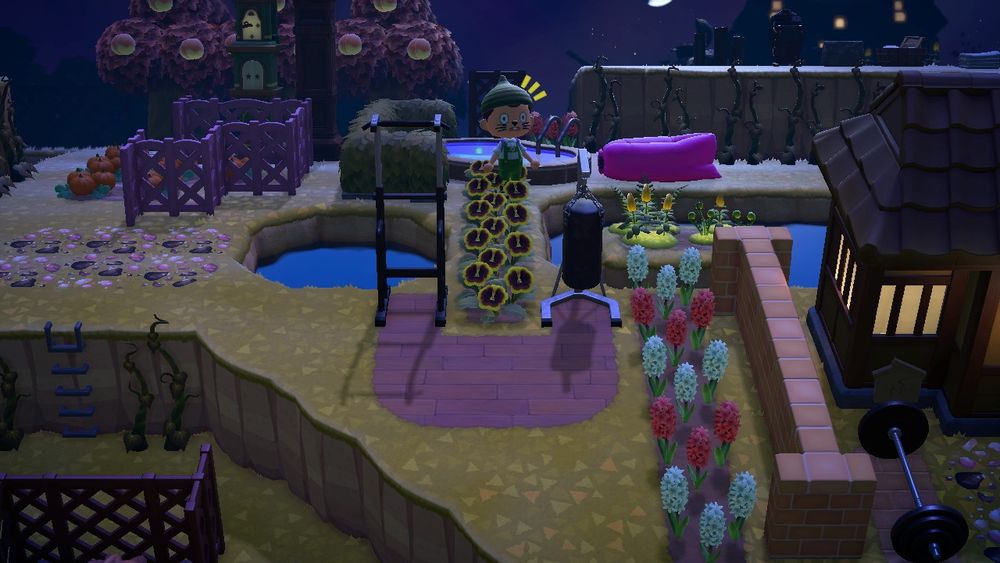 Animal Crossing New Horizons resident exploring outdoors 