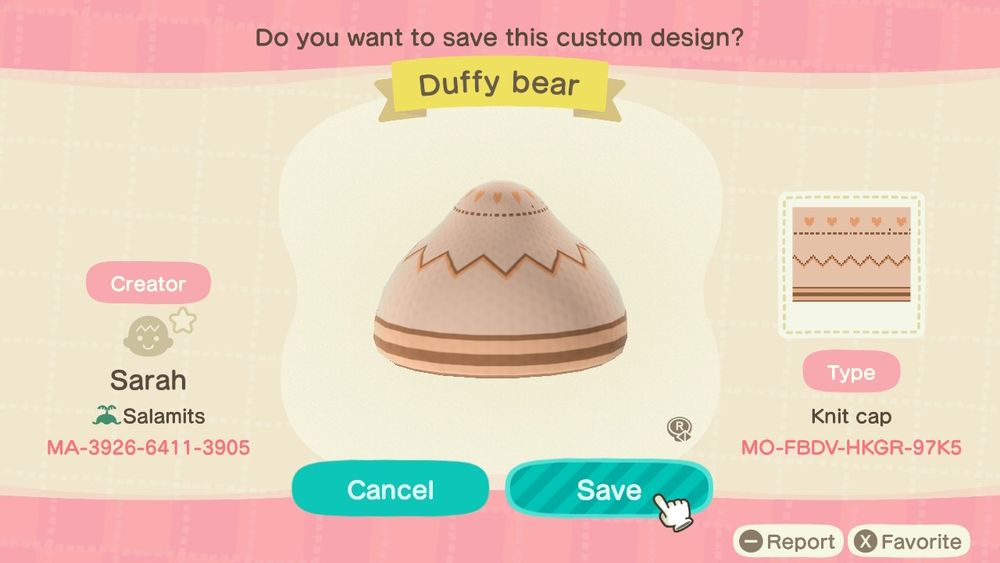 Animal Crossing New Horizons cozy white holiday knit cap