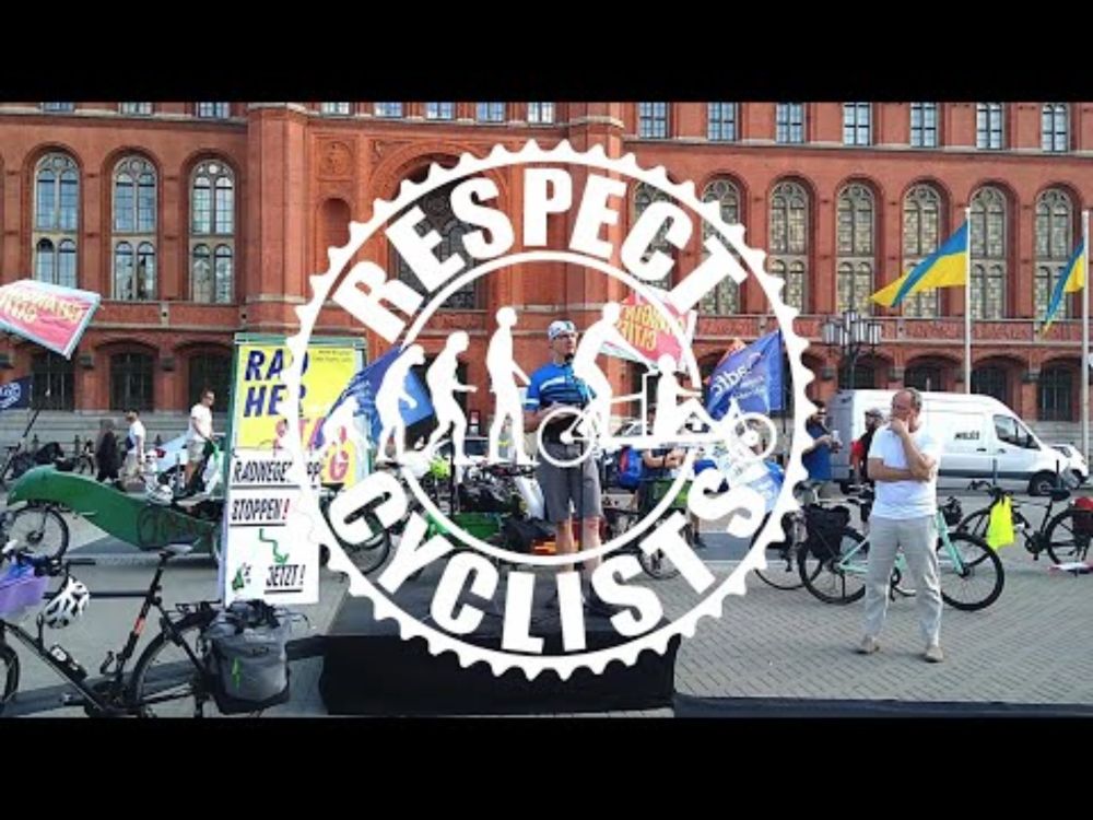 RESPECT CYCLISTS  Bosse bei der "#Radwegestopp? #NichtMItUns"-Demo am 8.9.2024 v68