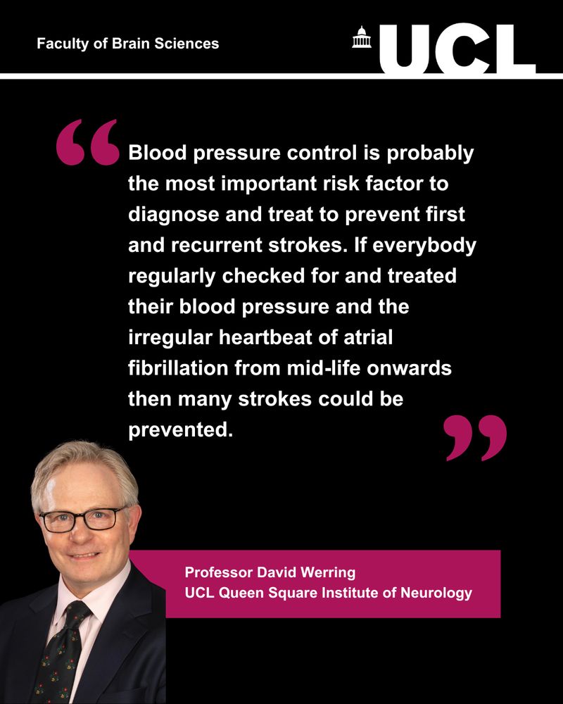 Blood pressure control is probably the most important risk factor to diagnose and treat to prevent first and recurrent strokes. If everybody regularly checked for and treated their blood pressure and the irregular heartbeat of atrial fibrillation from mid-life onwards then many strokes could be prevented.