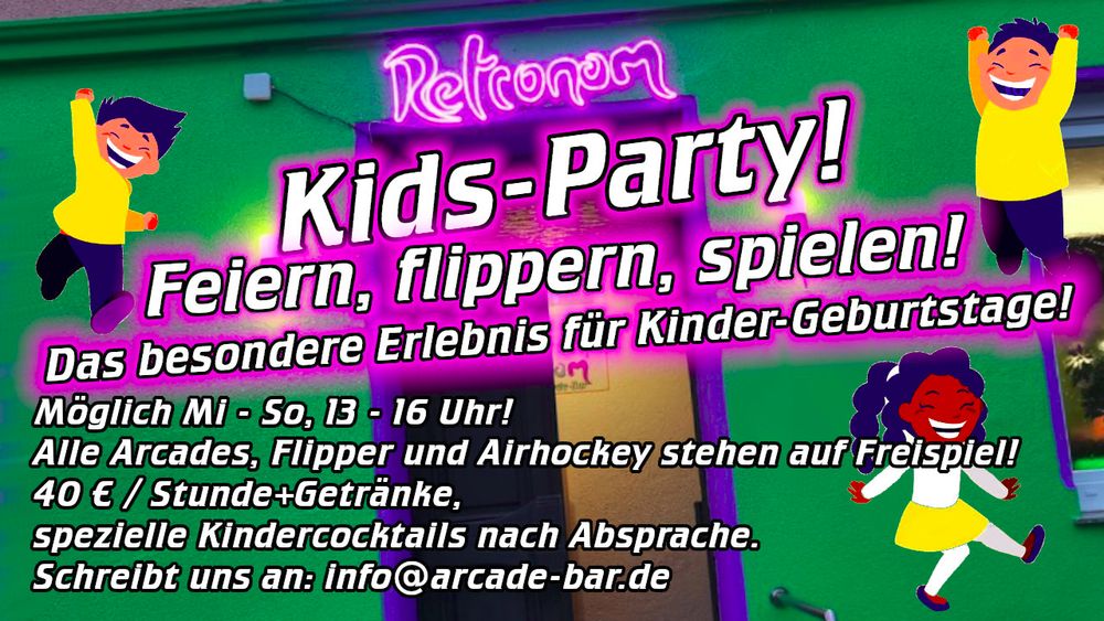 Eine bunte Grafik mit den Infos aus dem Text, mit lachenden Kindern!