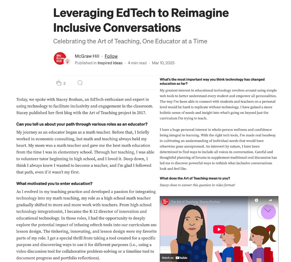 screenshot of article linked in post