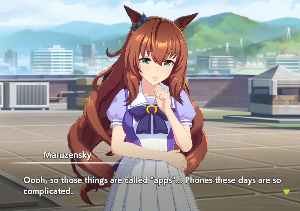 maruzensky umamusume being absolutely baffled by these so-called apps and the complicated nature of modern phones