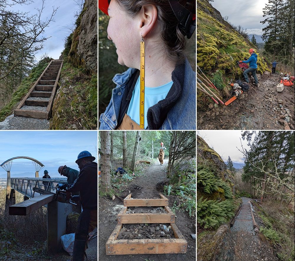 Trail work in Mt Vernon with Washington Trails Association. 