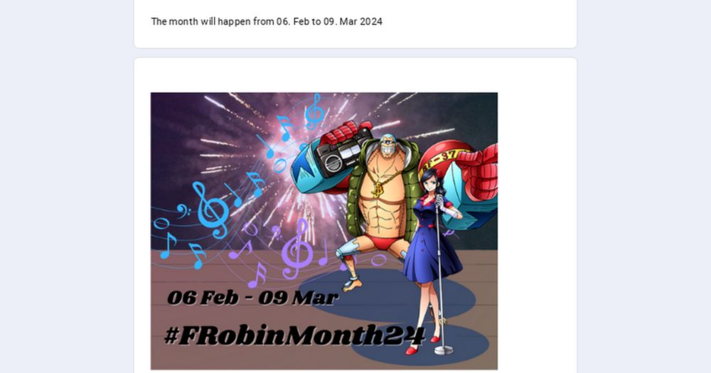 #FRobinMonth24 prompt submission