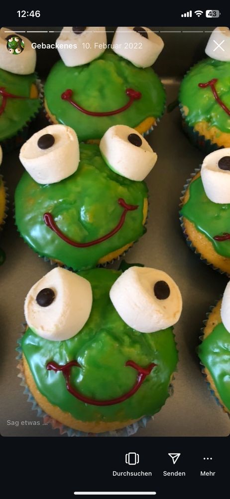 Kurbağa suratlı muffin