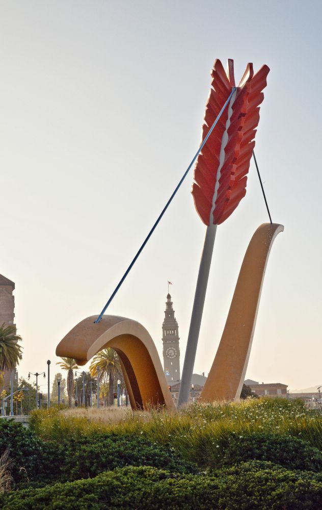 Cupids Arrow art San Francisco. . .