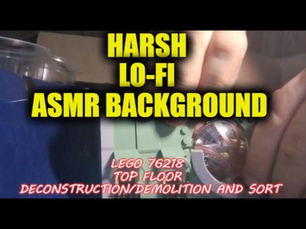 HARSH LO-FI ASMR Architecture BACKGROUND: LEGO® 76215 Marvel Sanctum Sanctorum disassembly and sort.