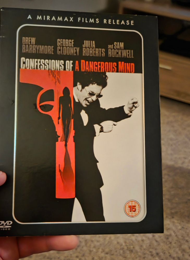 An image of the dvd of Confessions of a Dangerous Mind.