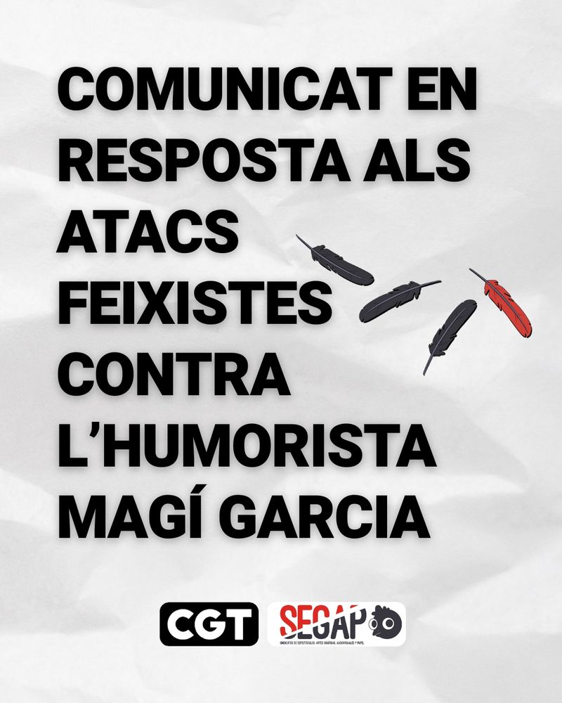Comunicat en resposta als atacs feixistes contra l’humorista Magí Garcia.