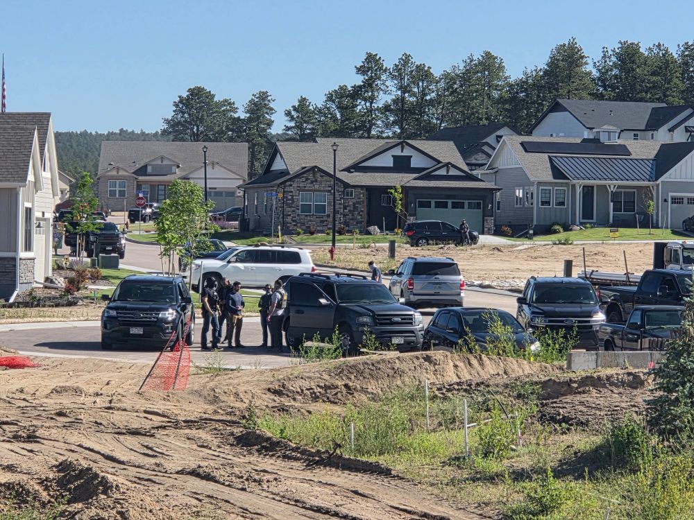 Ice agents working with local police. 