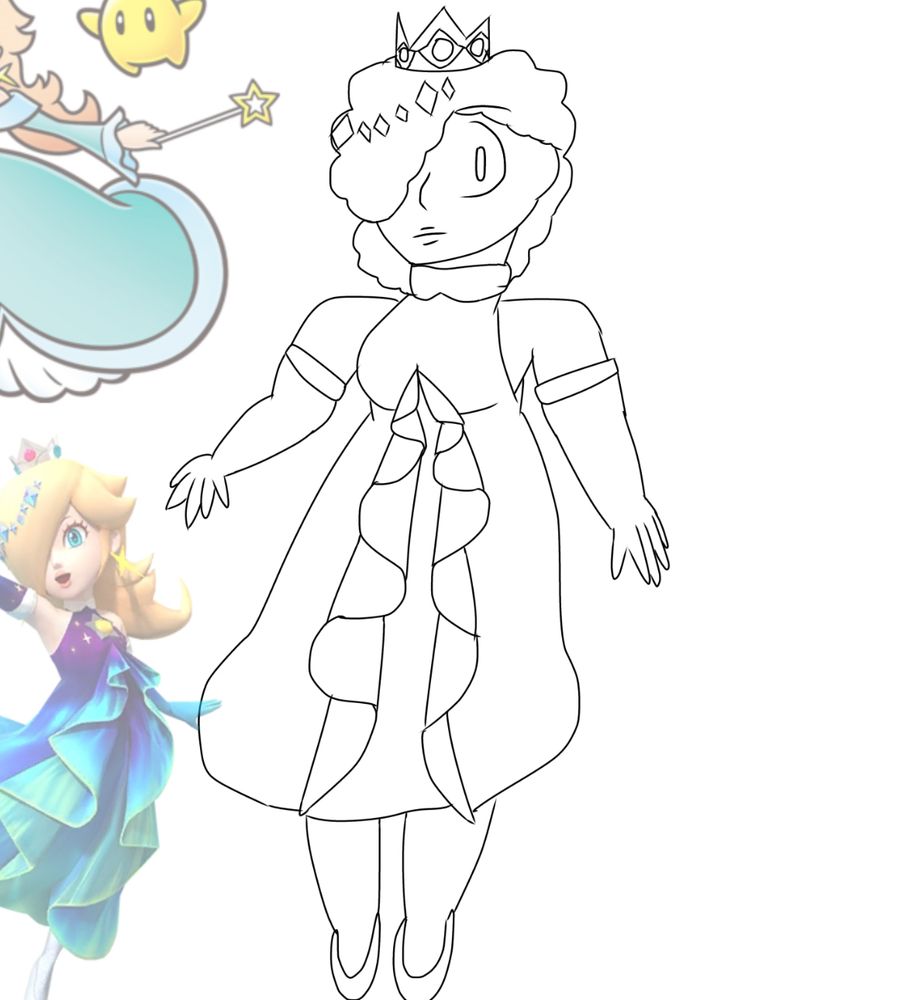 Rosalina in her Aurora dress