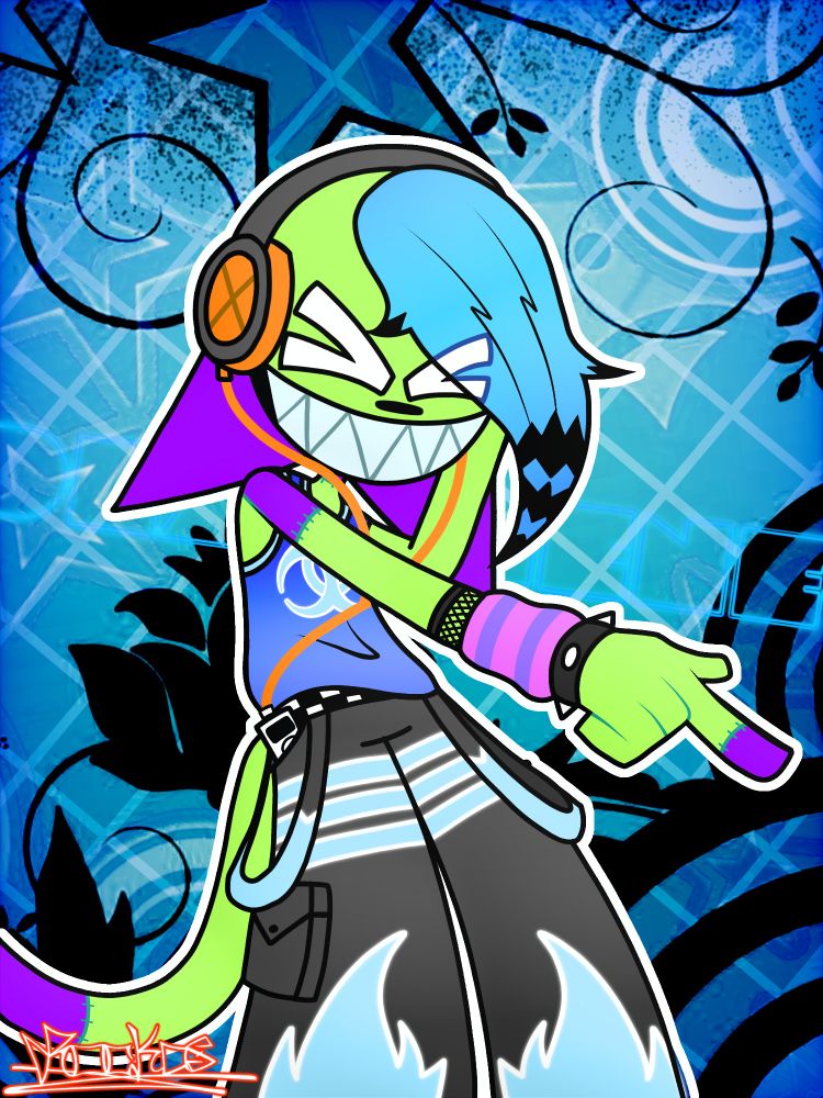 anthropomorphic zombie cat called "Deadscene"