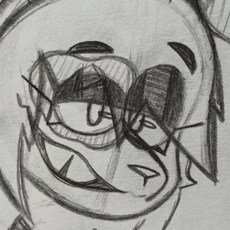 The bunny finally got a snout after... Uh... 5 years of existence?

Lmao