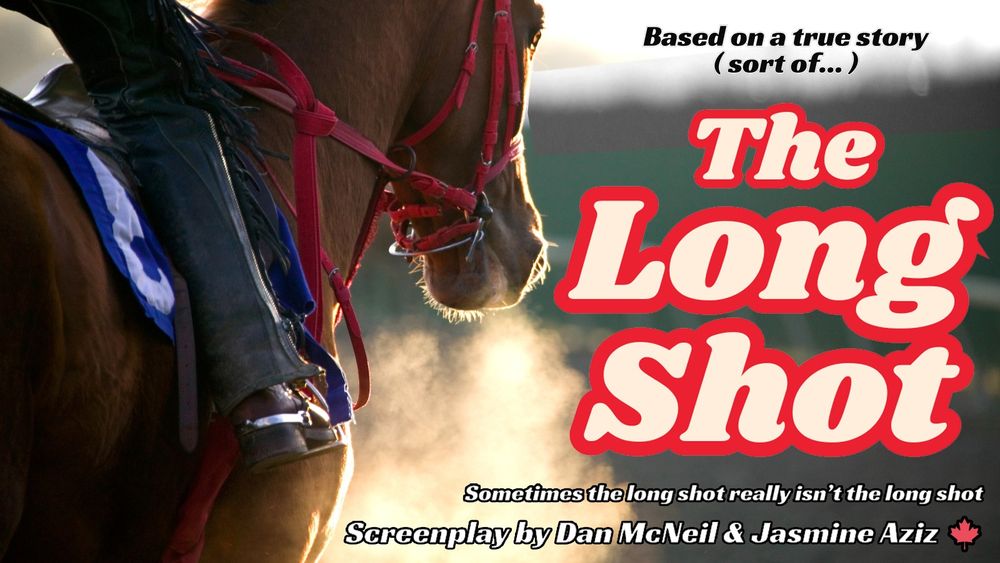 Graphic for "The Long Shot"; "Based on a true story...sort of"; "Sometimes the long shot really isn't the longshot; screenplay by Dab McNeil and Jasmine Aziz