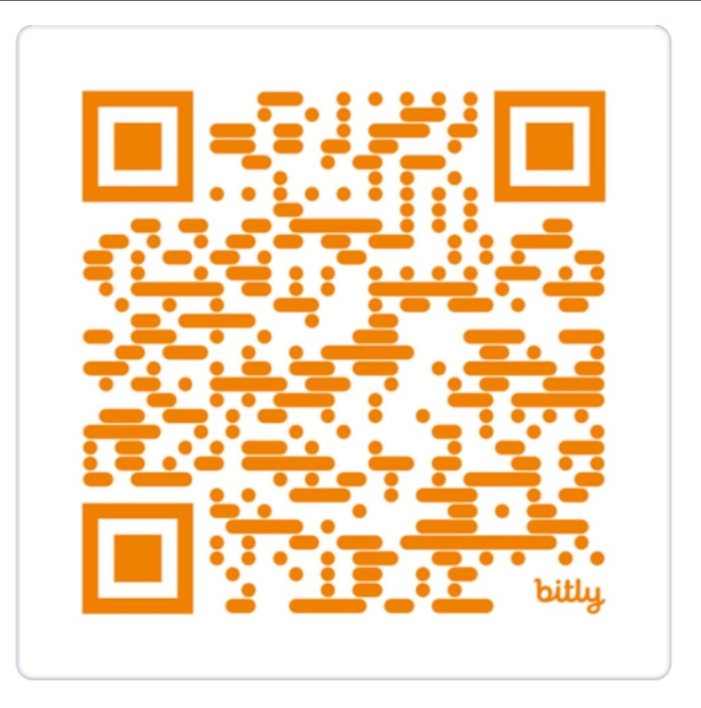 A QR code for accessing further information and registration