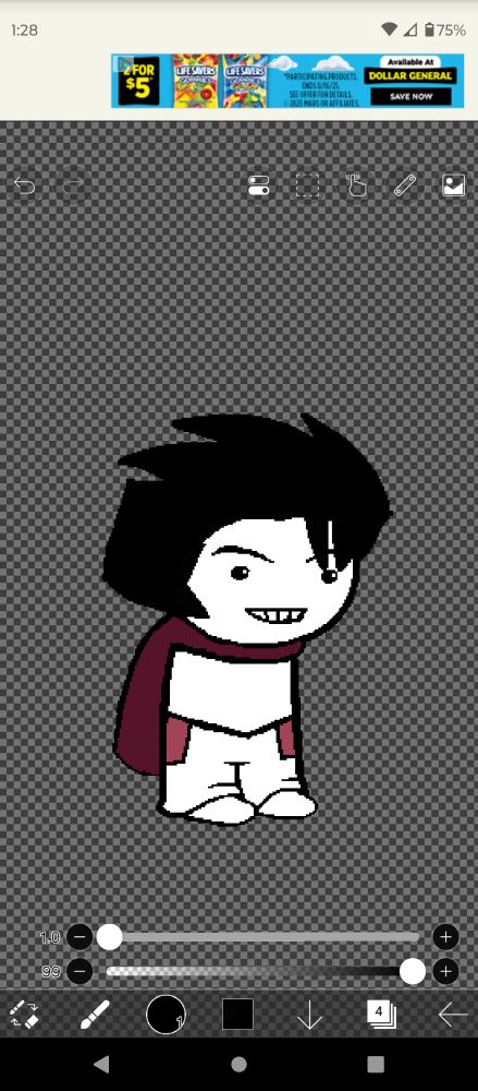 What he looked like before.