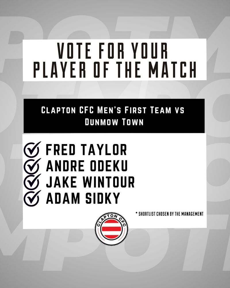 Shortlist of Fred, Andre, Jake or Adam
