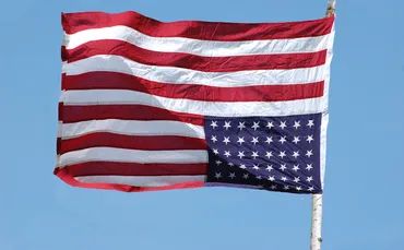 Upside down American flag 