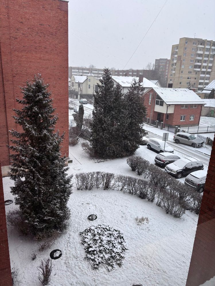 Snowy urban landscape 