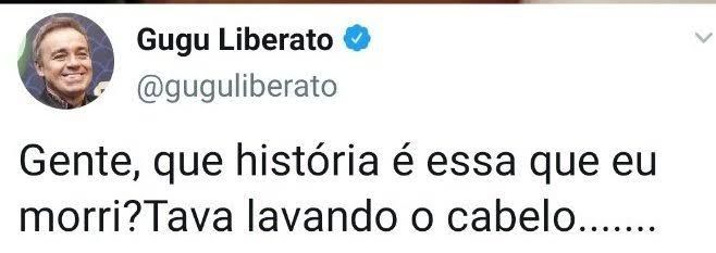 tuíte do gugu 