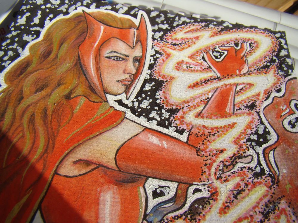 Scarlet Witch watercolor