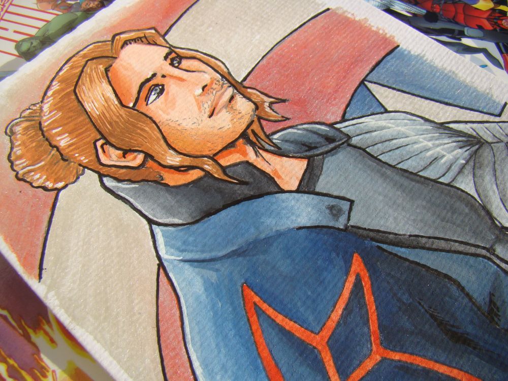 Revolution Bucky Barnes watercolor