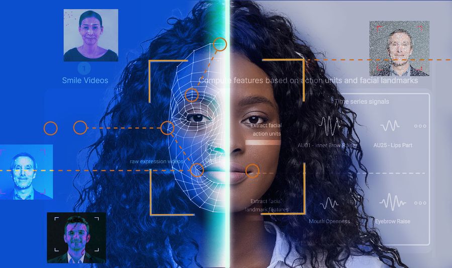 A visual representation of the AI-based screening tool for Parkinson’s disease that analyzes facial expressions in short video recordings