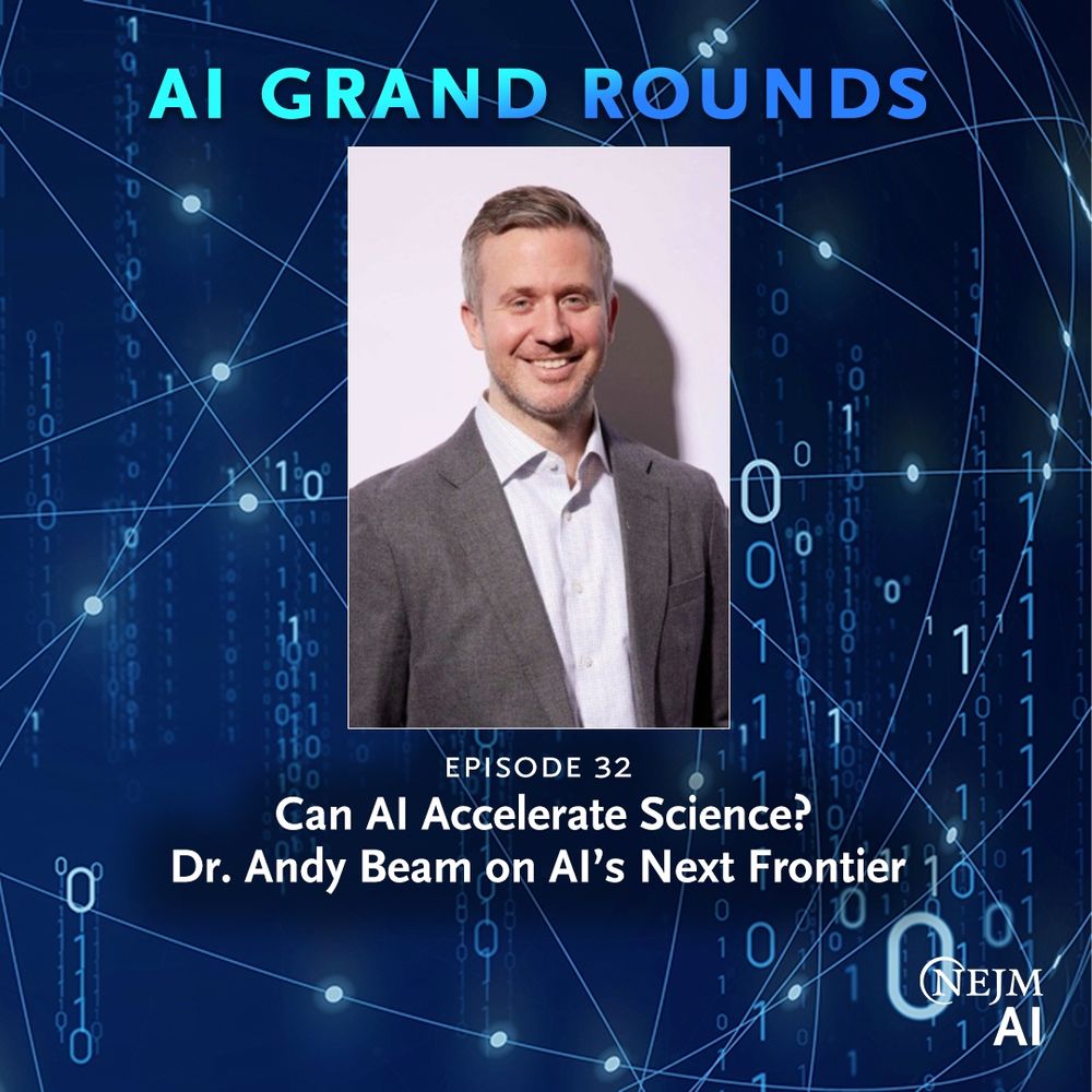 AI Grand Rounds
Episode 32
Can AI Accelerate Science? Dr. Andy Beam on AI’s Next Frontier

Photo of Dr. Beam