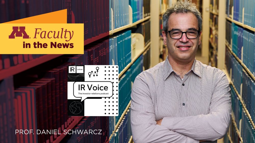 Prof. Daniel Schwarcz in Mondale Hall Law Library