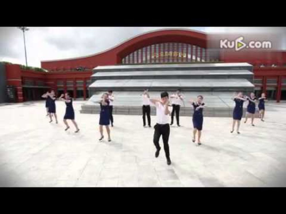 小苹果之高铁乘务员版 0002 gangnam style   mv