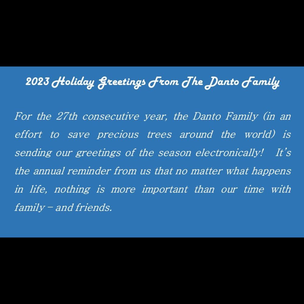 Danto Family 2023 Holiday Greetings