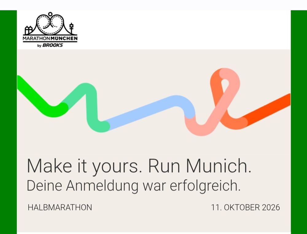 Deine Anmeldung war erfolgreich
Halbmarathon 11.Oktober 2026