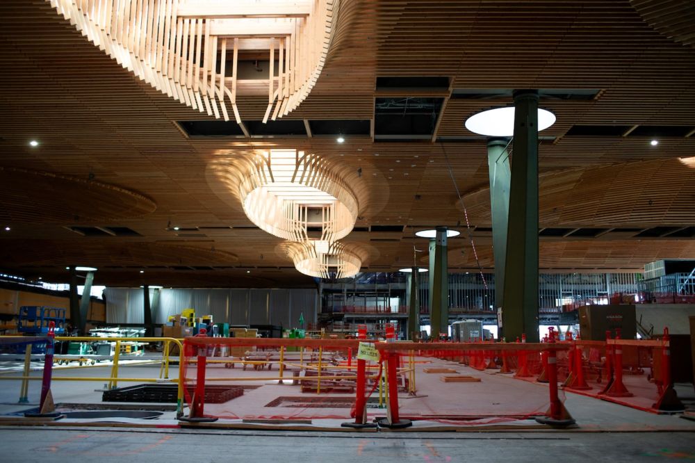 Workers dropped debris, wrench into operating parts of PDX airport terminal, prompting construction pause