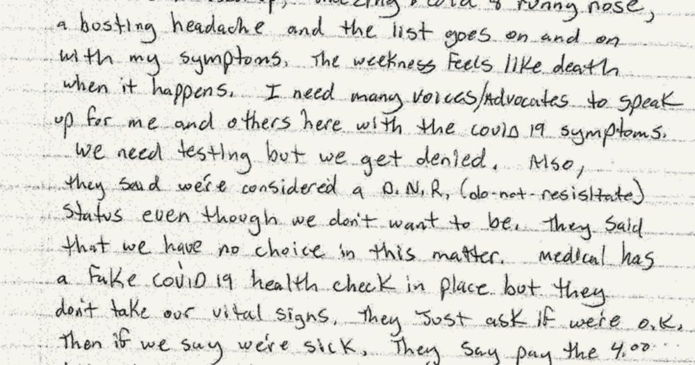 I: Arizona prisoner: Inmates were given do-not-resuscitate status against their will during COVID-19 - CREW | Citizens for Responsibility and Ethics in Washington