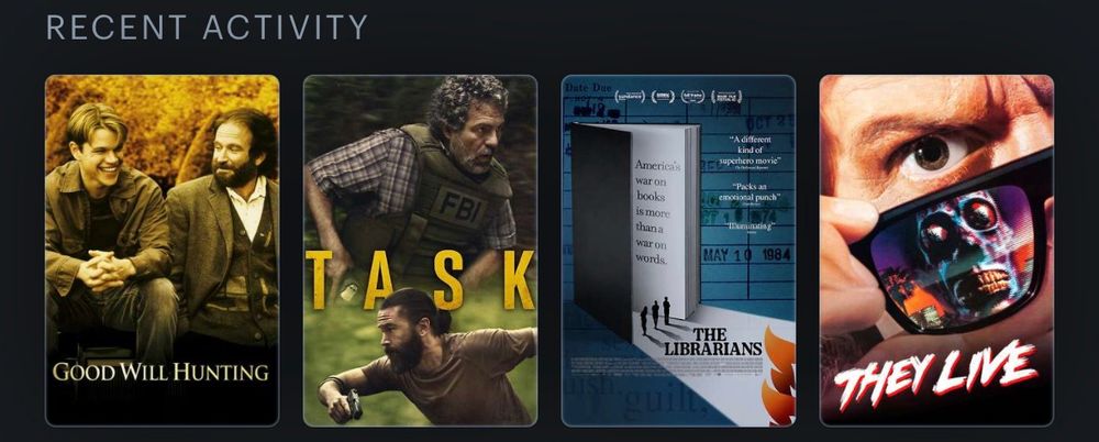 lastfourwatched letterboxd posters good will huntin task librarians they live
