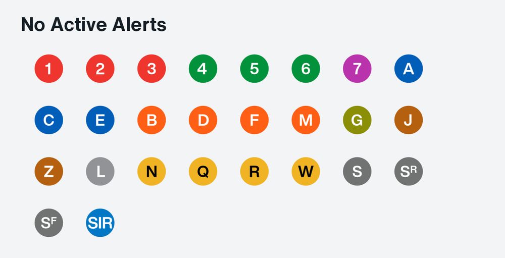 MTA app saying no active alerts on any lines as I stand in east Broadway station in front of a train with closed doors that is not moving. 