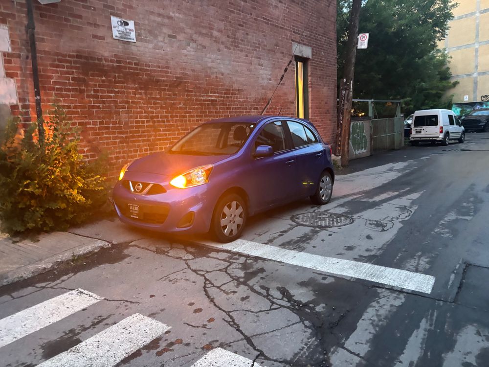 blue nissan micra (we don’t have these in the us)