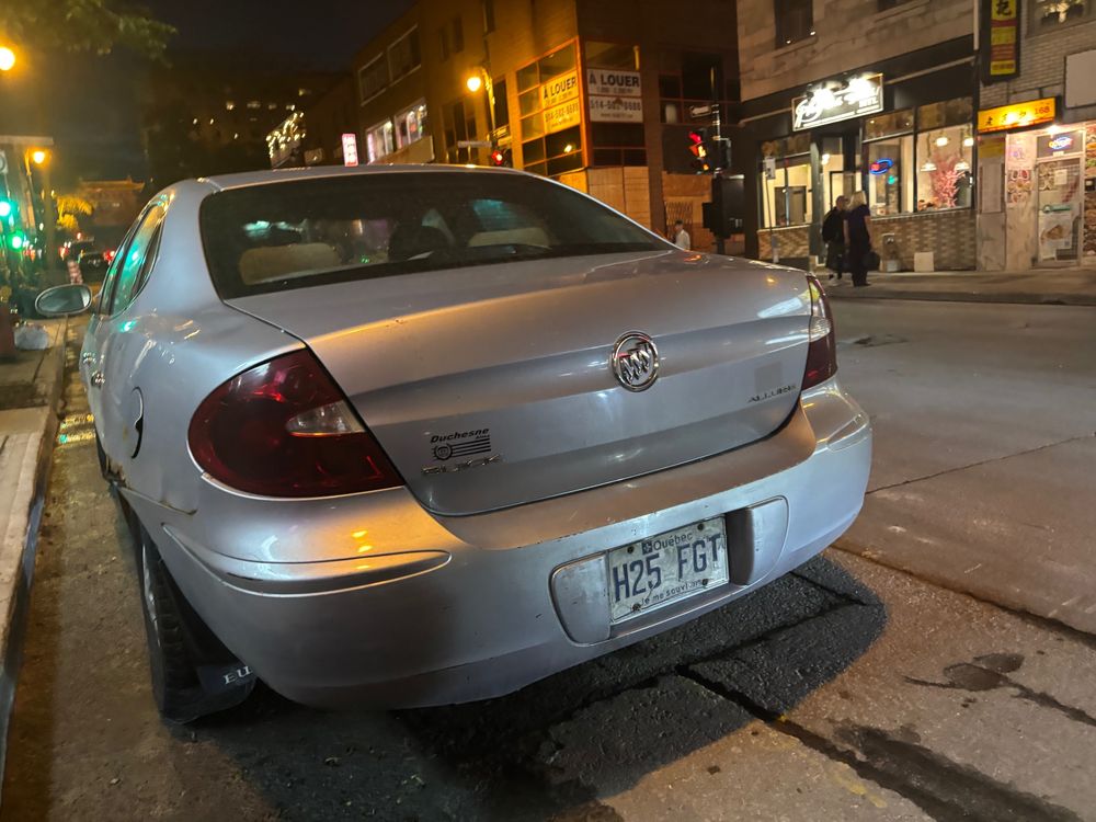 Buick Allure from rear (lacrosse means jacking off in Quebec French)