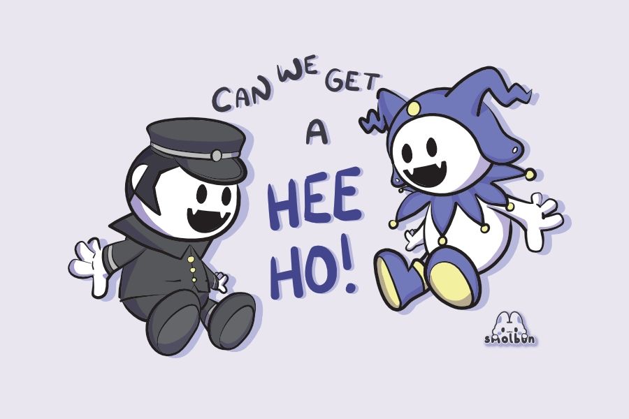 Drawing of Raiho and Jack Frost just vibing