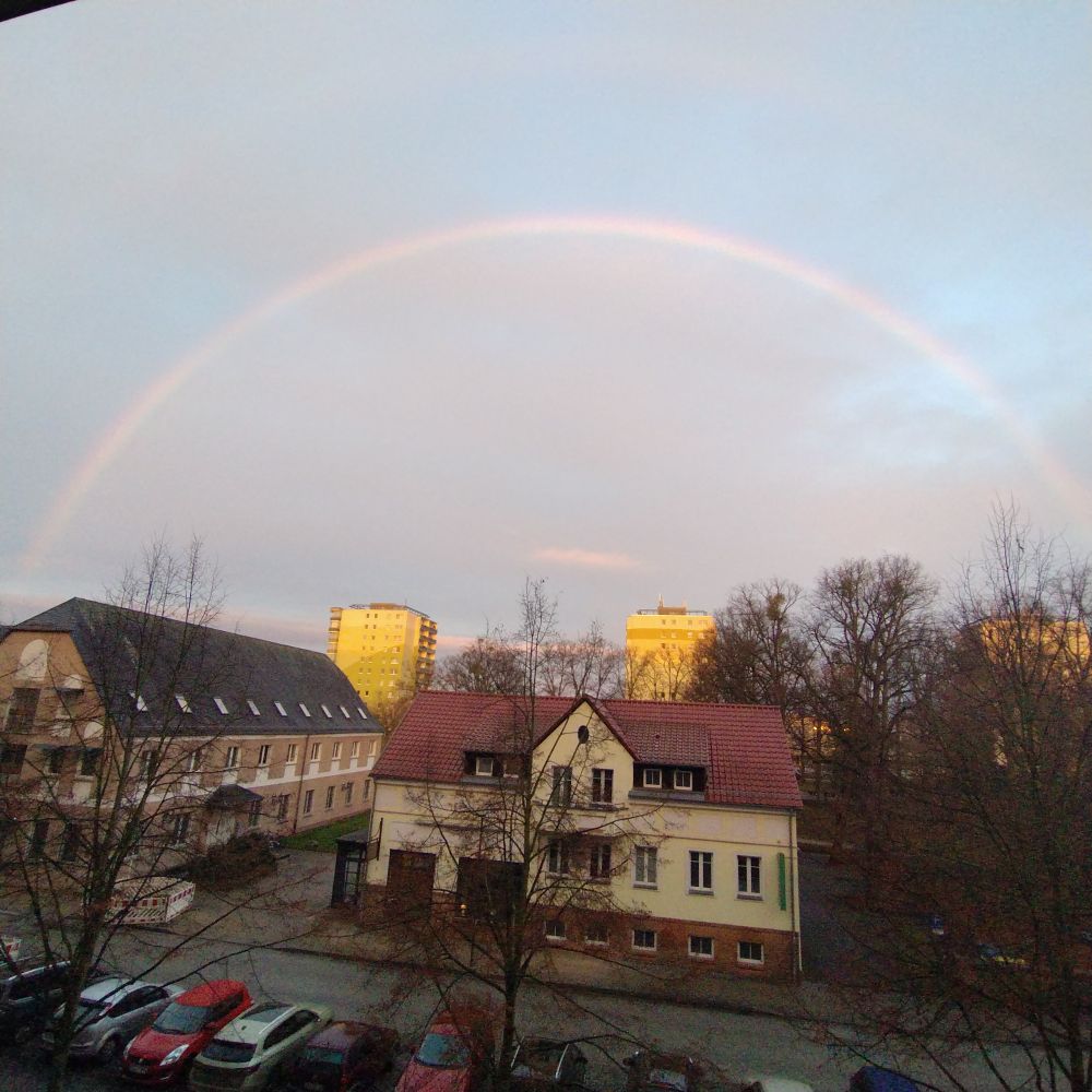 Morgentlicher Regenbogen 🌈