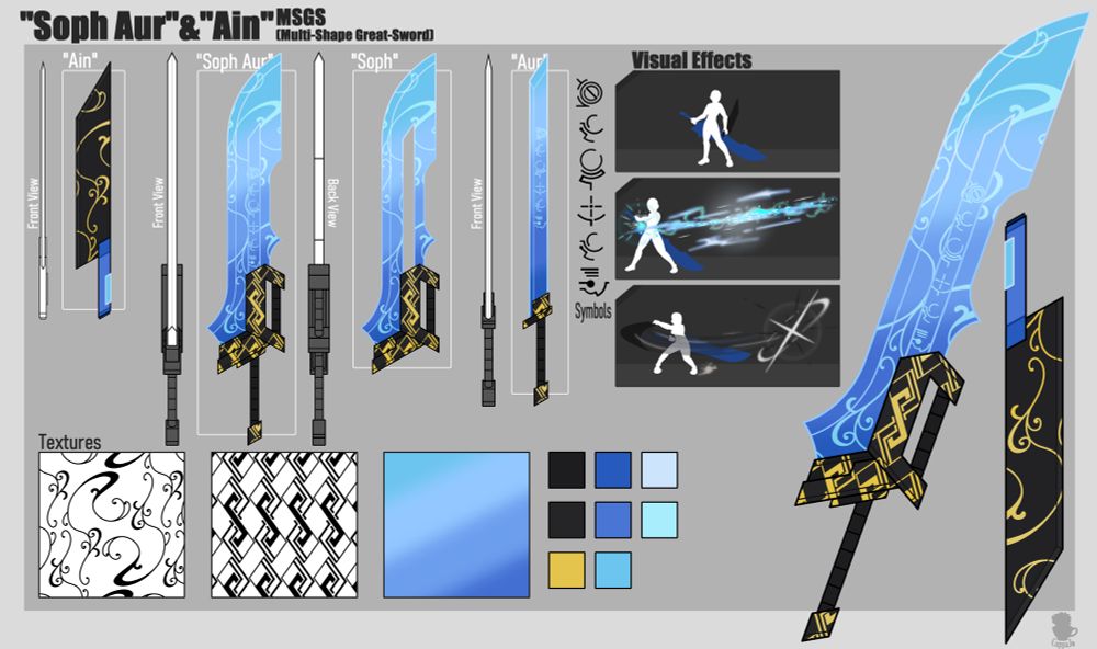 Soph Aue & Ain, Her second set of swords