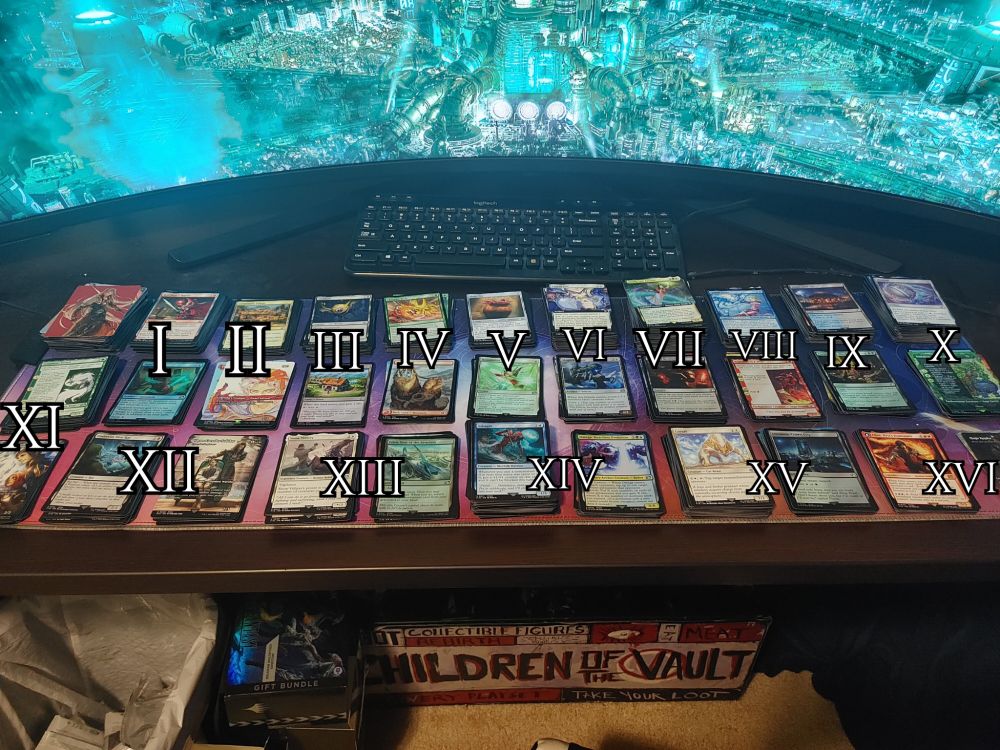 Magic The Gathering: Final Fantasy cards organized by game #.